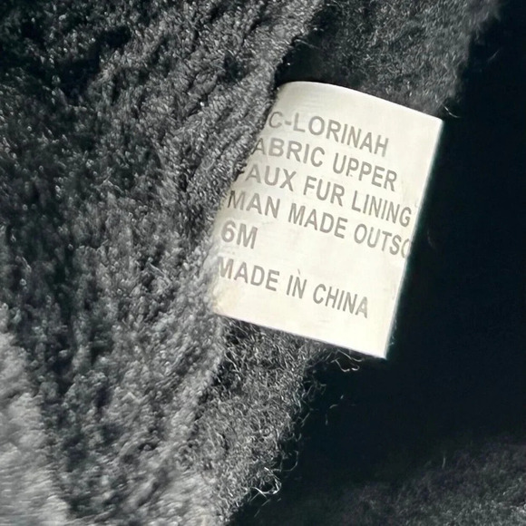 INC International Concepts Winter Boots Women Size 6 Tweed Faux Fur Lined Black - Picture 10 of 12